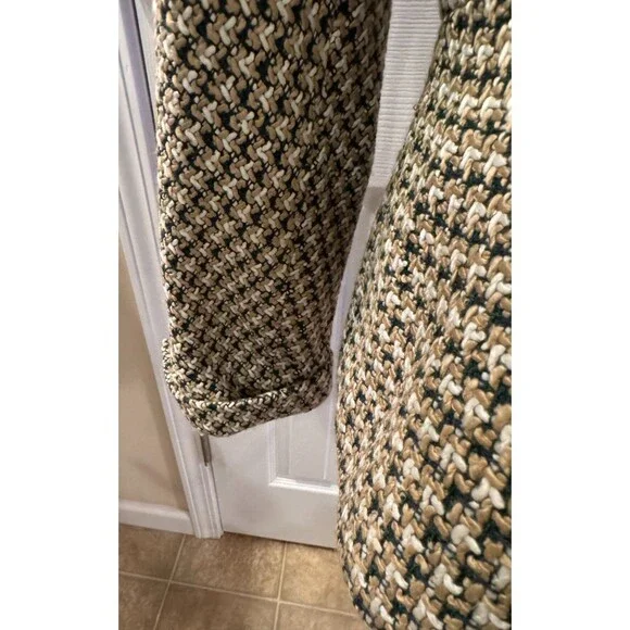 NEW Kasper Textured Tweed Open-Front Jacket – Women's Size 14 Career Business - Picture 7 of 9